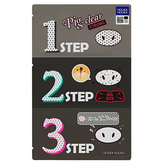 Pig Clear Blackhead 3-Step Kit (Strong), Holika Holika Ansiktsmask