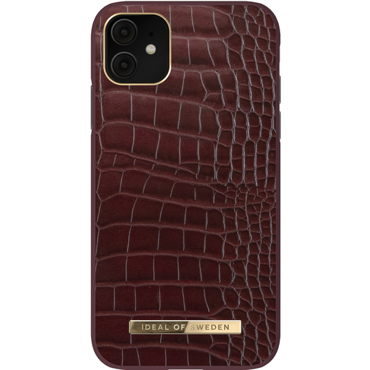 iDeal of Sweden iPhone 11/XR Atelier Case Scarlet Croco