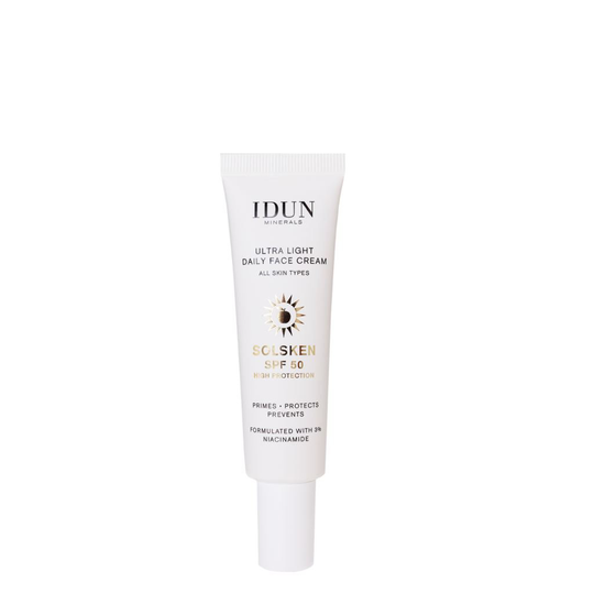 IDUN Minerals Ultra Light Daily Face Cream Solsken SPF50 30 ml