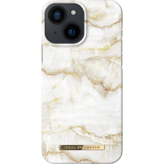 iDeal of Sweden iPhone 13 Mini Fashion Case Golden Pearl Marble