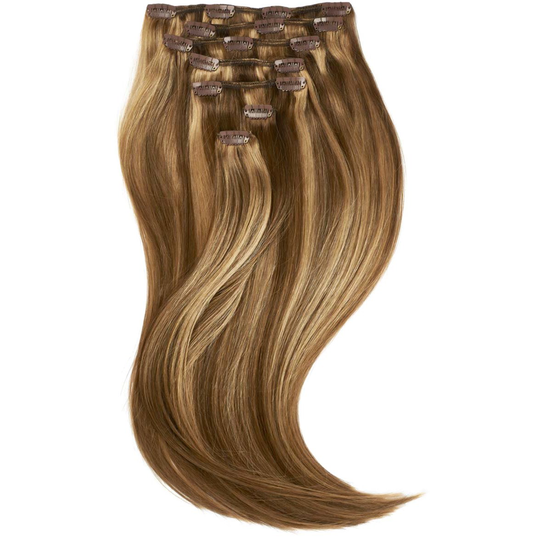 Rapunzel of Sweden Clip-on set 7 pieces 40 cm M5.0/7.4 Golden Brown Mi