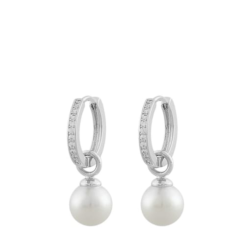 Core Pearl Ring Ear White Earring