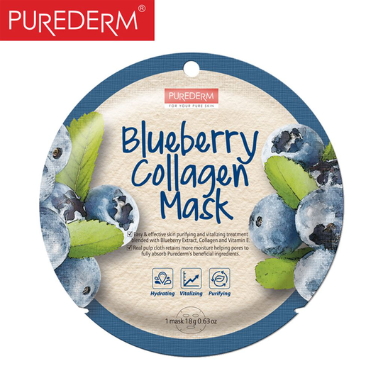 Purederm Blueberry Collagen Mask 1 st