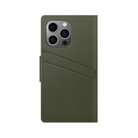 iDeal of Sweden iPhone 13 Pro Atelier Wallet Intense Khaki