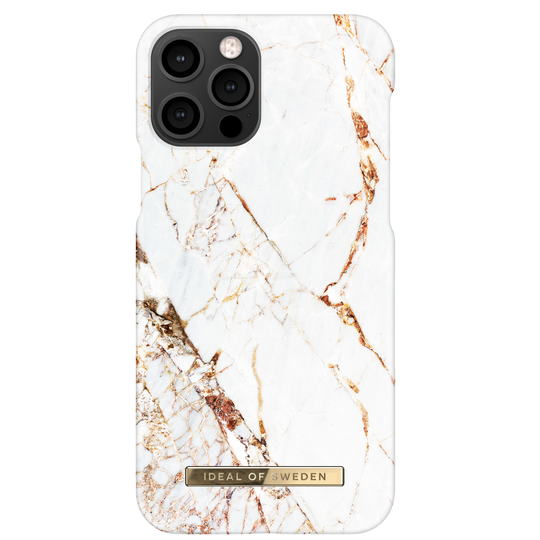 iDeal of Sweden iPhone 12/12 Pro Fashion Case Carrara Gold