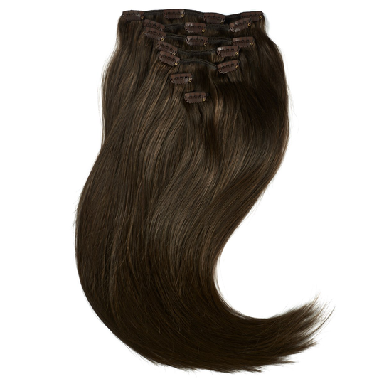 Rapunzel of Sweden Clip-on set Original 7 pieces 50 cm 2.2 Coffee Brow