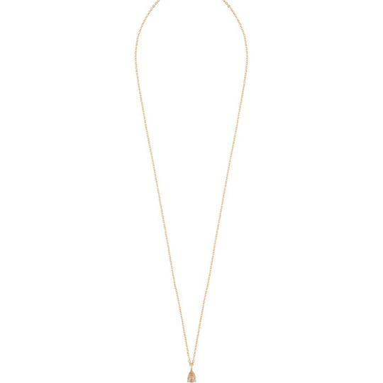 Nuit drop pendant neck 42 gold/champagne, Snö of Sweden Halsband