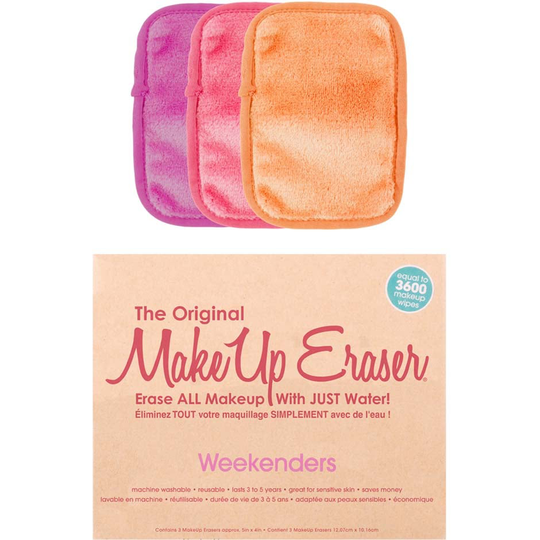Weekender 3 pcs Set, MakeUp Eraser Ansiktsrengöring