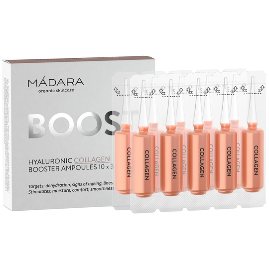 Madara Hyaluronic Collagen Ampoules, MÁDARA ecocosmetics Ansiktsserum