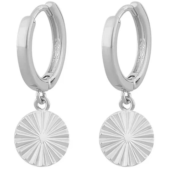 Ray ring pendant ear plain silver, Snö of Sweden Örhängen