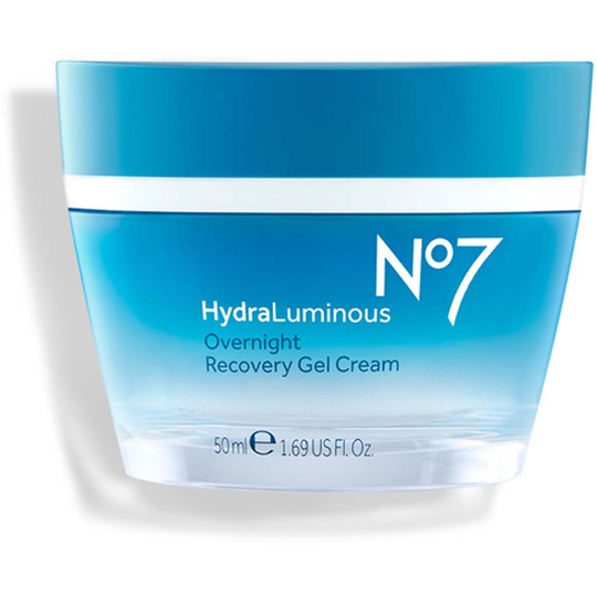 Hydraluminous Overnight Recovery Gel Cream, 50 ml No7 Nattkräm