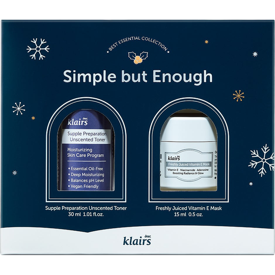 Simple but Enough - Skincare Kit, 45 ml Klairs Paket & Resekit