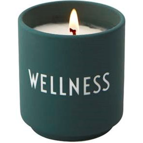 DESIGN LETTERS Scented candle Small Green Wellness