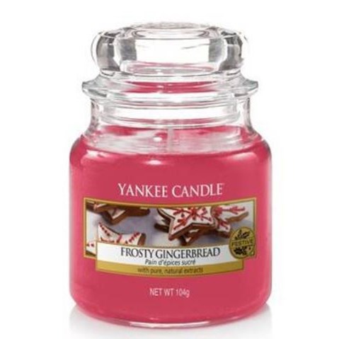 Yankee Candle Frosty Gingerbread Christmas Scent Small Jar