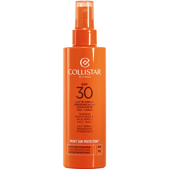 Tanning Moisturizing Milk Spray Face/Body SPF 30, 200 ml Collistar Brun Utan Sol