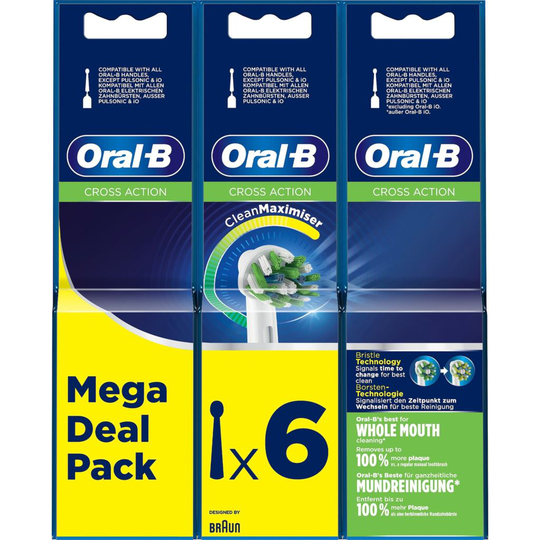 Oral-B CrossAction Borsthuvud Refill 6 st