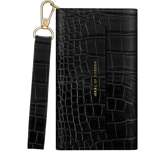 iDeal of Sweden iPhone 12/12 Pro Cassette Clutch Black Croco