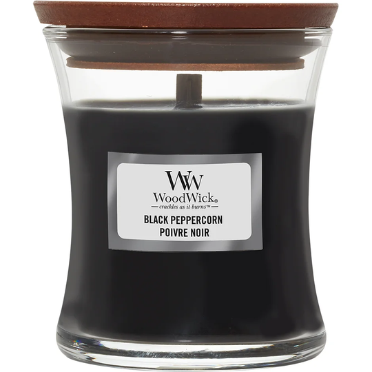 Black Peppercorn, WoodWick Doftljus