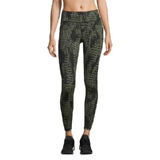 Iconic Printed 7/8 Tights, Survive Dark Green