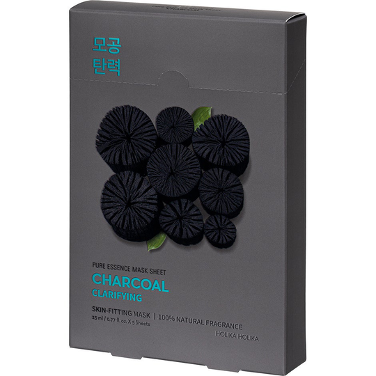Pure Essence Mask Sheet Pack Charcoal, Holika Holika Ansiktsmask