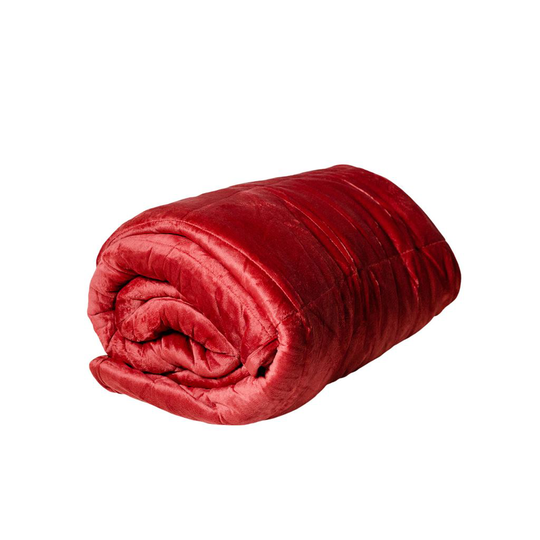 Cura Minky Tyngdfilt Vinröd 6 kg