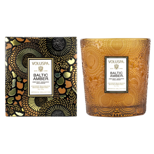 Voluspa Baltic Amber Boxed Candle 60h