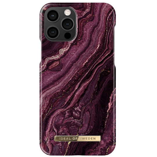 iDeal of Sweden iPhone 12/12 Pro Fashion Case Golden Plum