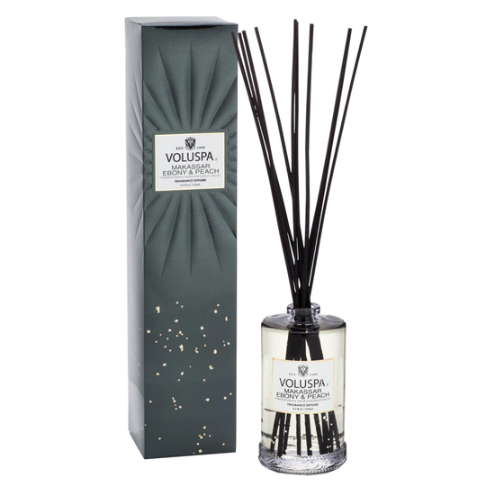 Voluspa Ebony & Peach Fragrant Oil Diffuser Makassar 192ml