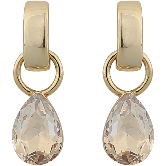Lauri Pendant Ear G/Champagne, Snö of Sweden Örhängen