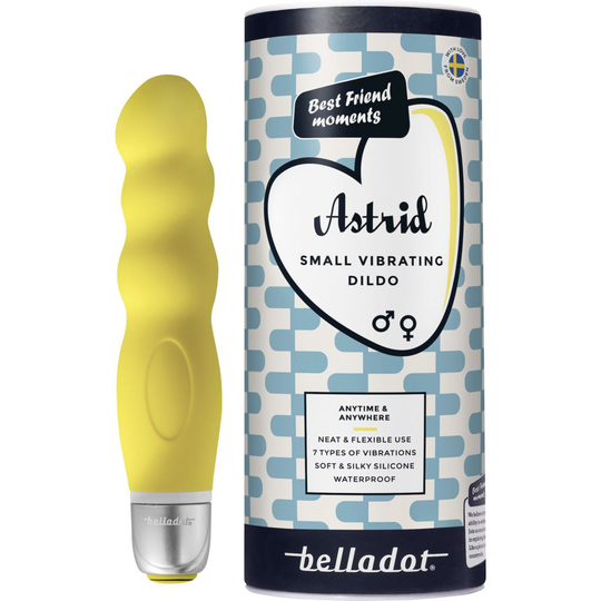 Belladot Astrid Liten Vibrerande Dildo Gul