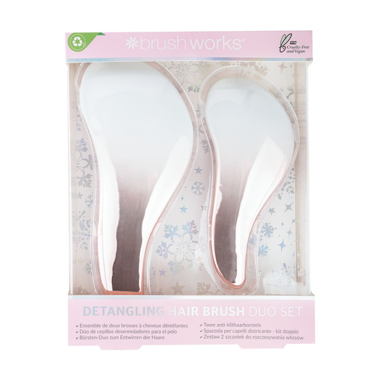 Brushworks Detangling Hair Brush Duo Set