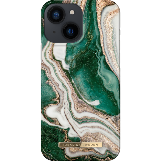 iDeal of Sweden iPhone 13 Mini Fashion Case Golden Jade Marble