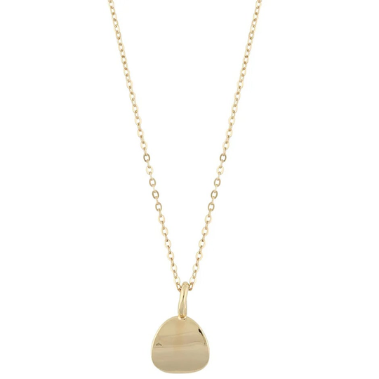 Nicki pendant neck 42 plain gold, Snö of Sweden Halsband
