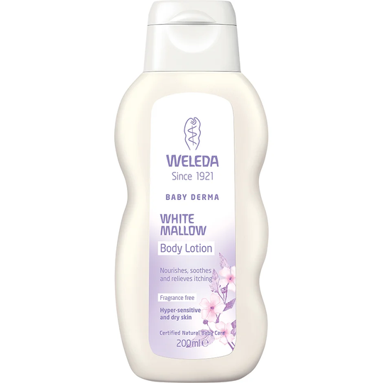 Weleda Baby Derma White Mallow Body Lotion, 200 ml Weleda Hudkräm för barn