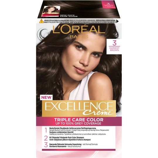 Loreal Paris Excellence Creme 3 Dark Brown
