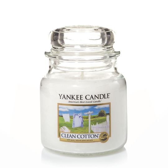 Yankee Candle Doftljus Clean Cotton Medium