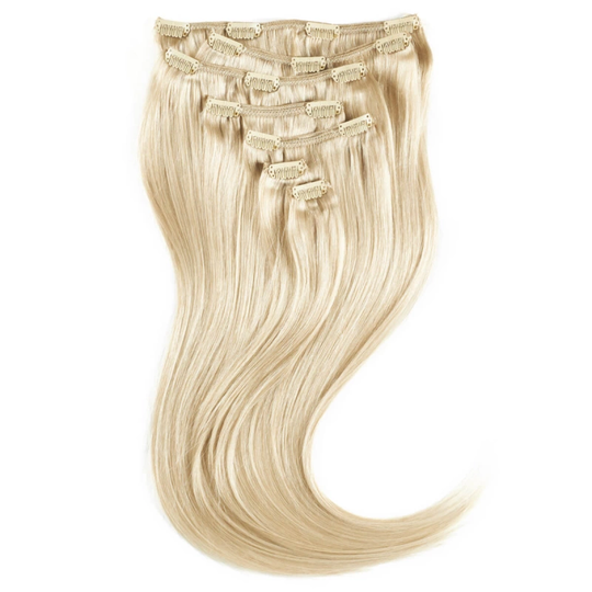 Rapunzel of Sweden Clip-On Set Original 7 Pieces 10.7 Light Grey 50cm