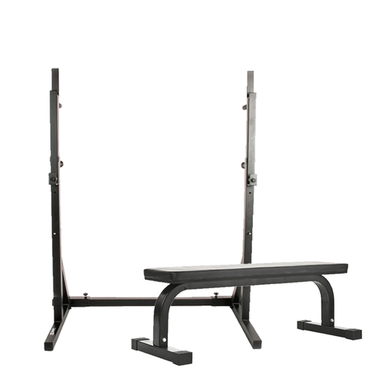 Star Gear Squat stand + Flat Bench