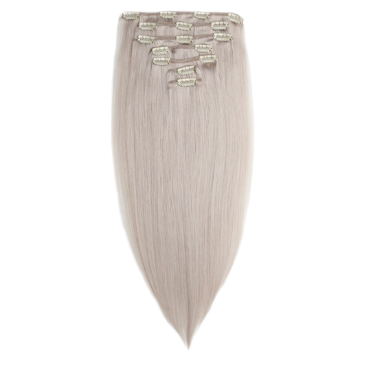 Rapunzel of Sweden Clip-on set Original 7 pieces 10.5 Grey 40cm