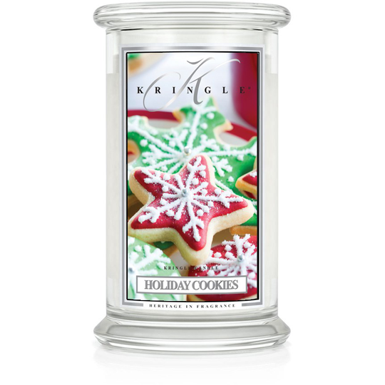Kringle Candle Holiday Cookies Christmas Scent 2 Wick Large Jar 100 h