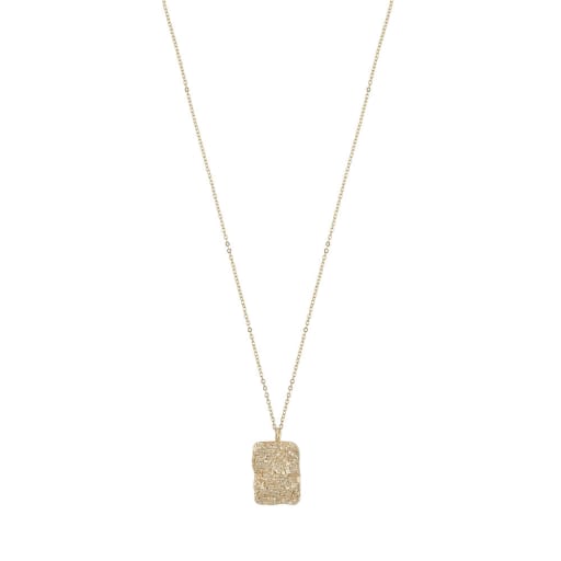Core Irregular Pendant Neck Plain Necklace