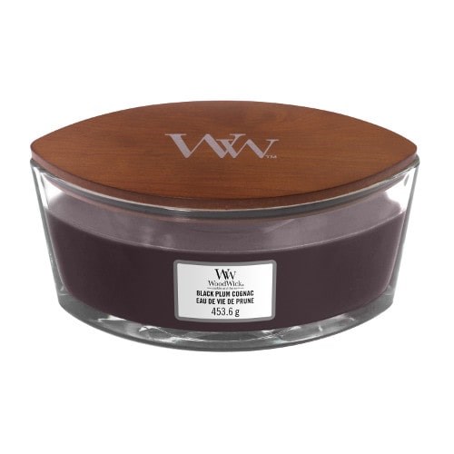 WoodWick Black Plum Cognac Ellipse XL