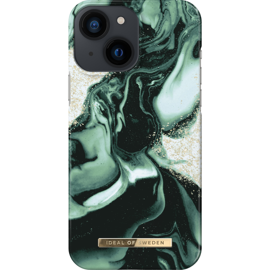 iDeal of Sweden iPhone 13 Mini Fashion Case Golden Olive Marble