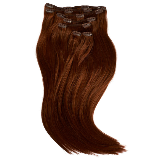 Rapunzel of Sweden Clip-on set Original 7 pieces 50 cm 5.5 Mahogany Br