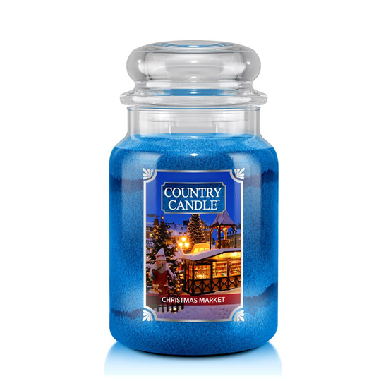 Country Candle Christmas Market 2 Wick Large Jar 150 h