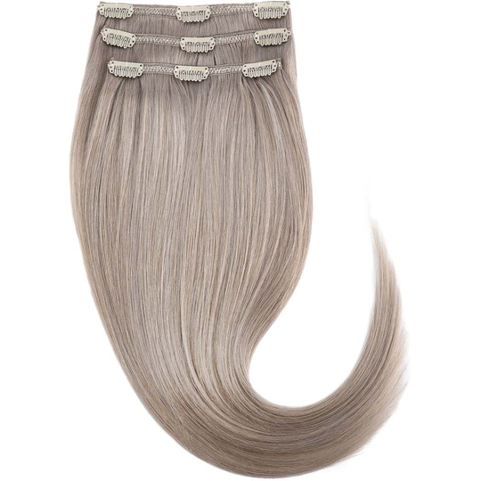 Rapunzel of Sweden Clip-on set 3 pieces 60 cm 10.5 Grey