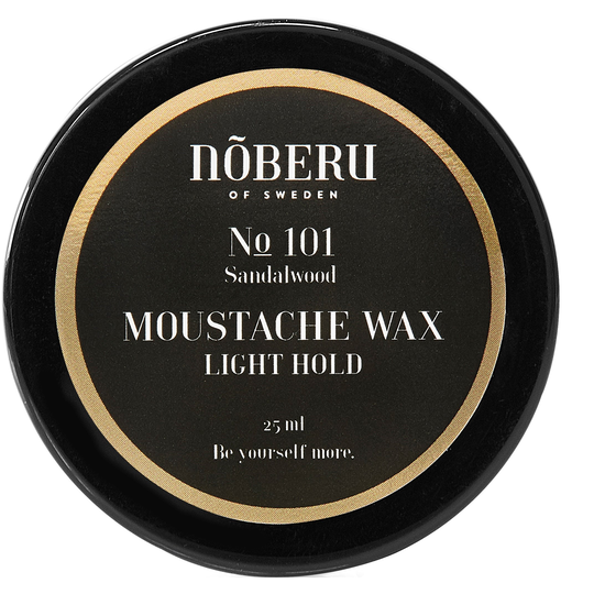 Nõberu of Sweden Moustache Wax Light Hold Sandalwood 25 ml