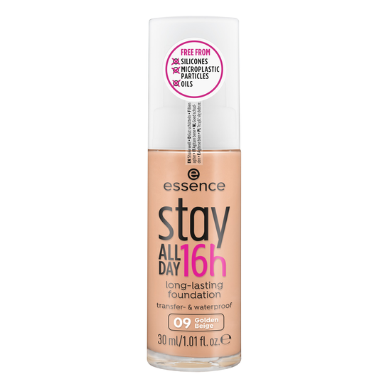 essence stay ALL DAY 16h long-lasting foundation 09 Golden Beige