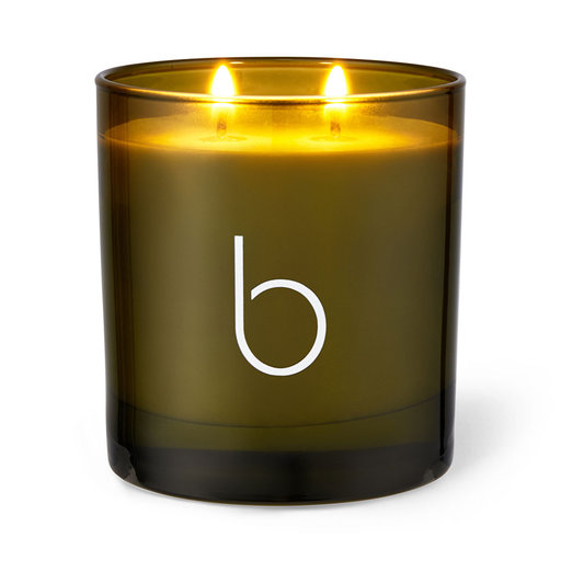 ENGLISH GARDEN ORGANIC GLASS CANDLE 330G - BLUEBELL