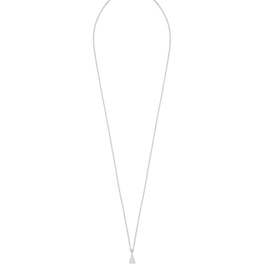 Nuit drop pendant neck 42 silver/clear, Snö of Sweden Halsband